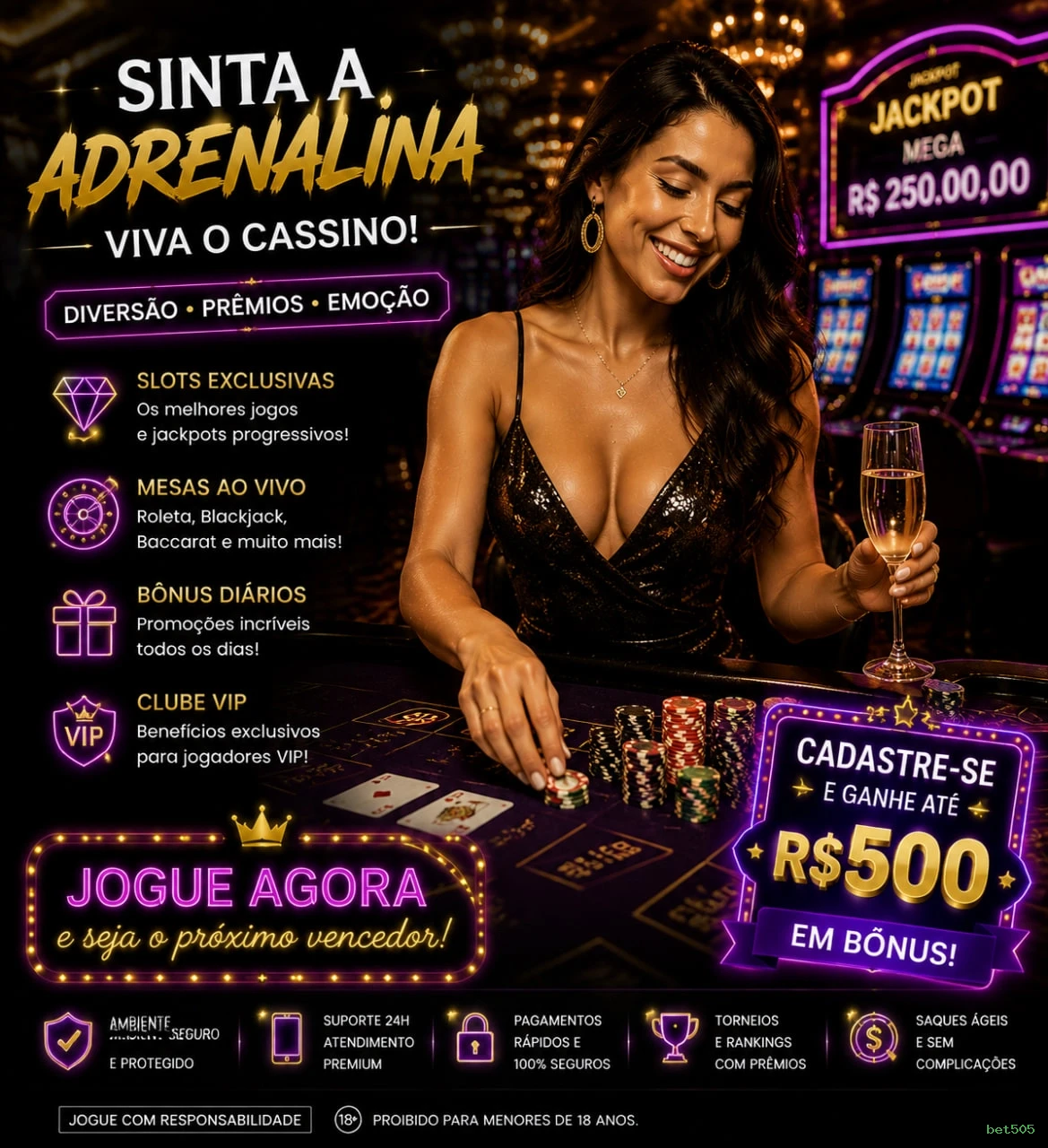 Cashback Semanal bet505